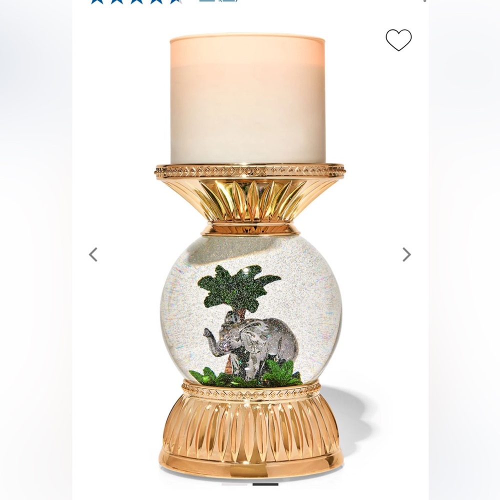Bath and Body Works Elephant Water Globe